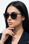 Rayban Ferrari Yuvarlak Siyah- Mavi Saplı İthal Unisex Gözlük G4364-VLL Siyah