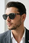 Rayban Ferrari Yuvarlak Siyah- Mavi Saplı İthal Unisex Gözlük G4364-VLL Siyah