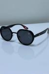 Rayban Altıgen Siyah-Kırmızı Saplı-İthal Unisex Gözlük G4372-VLL Siyah