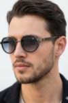 Rayban Altıgen Gümüş-Mavi Saplı-İthal Unisex Gözlük G4373-VLL Siyah