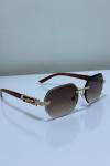Cartier Kahverengi İthal Unisex Gözlük G4376-VLL Kahverengi
