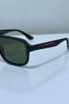 Prada Oval Yeşil Cam-Siyah Çerçeve İthal Erkek Gözlük G4395-VLL Siyah