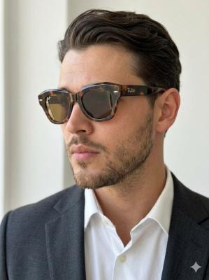 Rayban 2186 State Street Leopar İthal Unisex Gözlük G4399-VLL Leopar