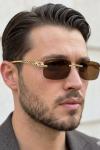 Cartier Kahverengi İthal Unisex Güneş Gözlüğü G4400-VLL Kahverengi