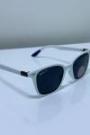 Ray-Ban Scuderia Ferrari  Beyaz Mavi Saplı İthal Unisex Gözlük G4411-VLL Beyaz