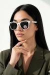 Ray-Ban Scuderia Ferrari Beyaz Kırmızı Saplı İthal Unisex Gözlük G4412-VLL Beyaz