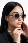 Prada Linea Rossa Şeffaf Çerçeve İthal Unisex Gözlük G4429-VLL Gri