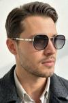 Cartier Eclipse Gümüş İthal Unisex Gözlük G4430-VLL Siyah
