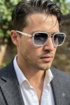 Rayban Ferrari Kare Pilot Mavi İthal Erkek Gözlük G4467-VLL Mavi