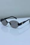 Celine Triomphe Metal 01 Smoke Grey İthal Kadın Gözlük G4470-VLL Siyah
