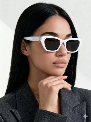 YSL Cat Eye Beyaz İthal Kadın Gözlük G4491-VLL Beyaz