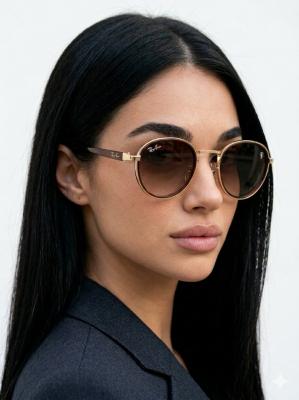 Rayban Ferrari Round İthal Unisex Gözlük G4506-VLL Kahverengi