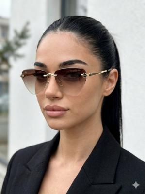 Cartier Kahverengi İthal Kadın Gözlük G4513-VLL Kahverengi