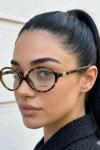 Miu Miu Leopar Şeffaf Cam ithal Kadın Gözlük G4515ILY Leopar