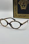 Miu Miu Leopar Şeffaf Cam ithal Kadın Gözlük G4515ILY Leopar