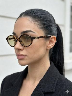 Miu Miu Leopar Kahve Cam ithal Kadın Gözlük G4518-ILY Leopar