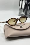 Miu Miu Leopar Kahve Cam ithal Kadın Gözlük G4518-ILY Leopar