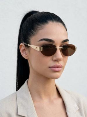Celine Triomphe Kahverengi İthal Kadın Gözlük G4531-VLL Kahverengi