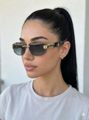 Miu Miu Kamuflaj Yeşil İthal Kadın Gözlük G4574-VLL Koyu Yeşil