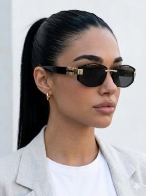 Miu Miu Gold- Siyah İthal Kadın Gözlük G4576-VLL Gold