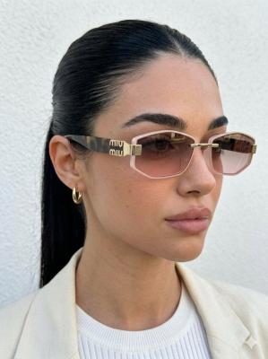 Miu Miu Pembe Cam Leopar İthal Kadın Gözlük G4577-VLL Leopar