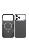 iPhone 17 Pro Max MagSafe Uyumlu Premium Karbon Fiber Telefon Kılıfı  Siyah