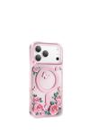 Apple iPhone 17 Pro Max Roseland Pembe Magsafe Uyumlu Telefon Kılıfı Pembe