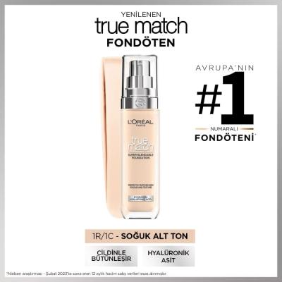 L Oreal Paris L Oréal Paris True Match Bakım Yapan Fondöten 1.R/1.C Diğer