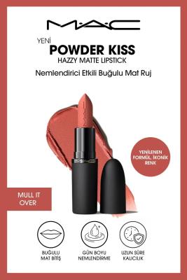 Mac Powder Kiss Hazy Matte Lipstick Nemlendirici Etkili Buğulu Mat Ruj - Mull It Over Diğer
