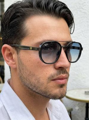 Rayban Ferrari Mavi Cam İthal Erkek Gözlük G4590-VLL Siyah