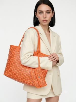 Goyard Saint Louis Claire Voie PM Turuncu Omuz Çantası VLT-407 Turuncu