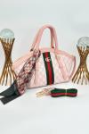 Gucci Ophidia Pembe GG Monogram Kadın El ve Omuz Çantası VLT-426 Pembe