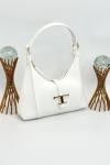 Tod s T Timeless Beyaz Deri Hobo Omuz Çantası VLT-437 Beyaz