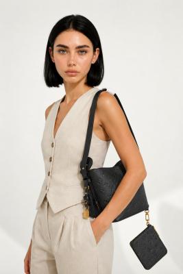 Louis Vuitton All In BB Monogram Canvas Siyah Kadın Omuz Çantası VLT-439 Siyah