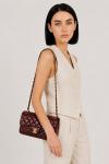 Chanel Pre-Owned Classic Flap Bordo Kapitone Deri Kadın Omuz Çantası VLT-456 Bordo