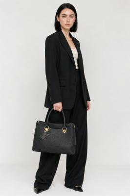 Louis Vuitton Monogram Empreinte Siyah Deri Kadın El ve Omuz Çantası VLT-457 Siyah