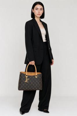 Louis Vuitton Monogram Empreinte Kahverengi Deri Kadın El ve Omuz Çantası VLT-458 Kahverengi
