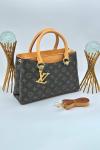 Louis Vuitton Monogram Empreinte Kahverengi Deri Kadın El ve Omuz Çantası VLT-458 Kahverengi