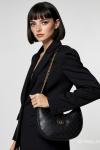 Gucci Ophidia Small GG Siyah Supreme Yarım Ay Kadın Omuz Çantası VLT-469 Siyah