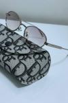 Dior Füme Metal Kasa İthal Kadın Gözlük G4596-VLL Füme