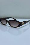 Gucci Oval Frame Leopar İthal Kadın Gözlük G4605-VLL Leopar
