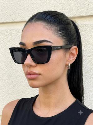 YSL siyah Cat İthal Kadın Gözlük G4622-VLL Siyah