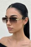 Cartier Kahverengi İthal Unisex Gözlük G4633-VLL Kahverengi