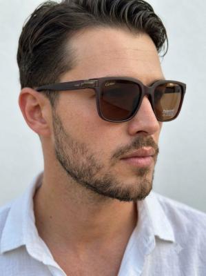 Cartier Polarized Kahverengi İthal Erkek Gözlük G4647-ILY Kahverengi