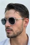 Rayban Pilot Model Şeffaf İthal Erkek Gözlük G4649-VLL Gri