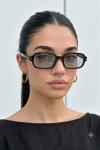 Prada PR A02V Siyah Şeffaf Cam Unisex Gözlük G4671-ILY Siyah