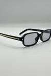 Prada PR A02V Siyah Şeffaf Cam Unisex Gözlük G4671-ILY Siyah
