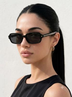 Prada PR A02V Gümüş Unisex Gözlük G4672-ILY Siyah