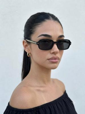 Prada PR A02V Gold-Siyah Unisex Gözlük G4673-ILY Siyah