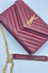 Saint Laurent Bordo Zarf Çanta VLT-476 Bordo